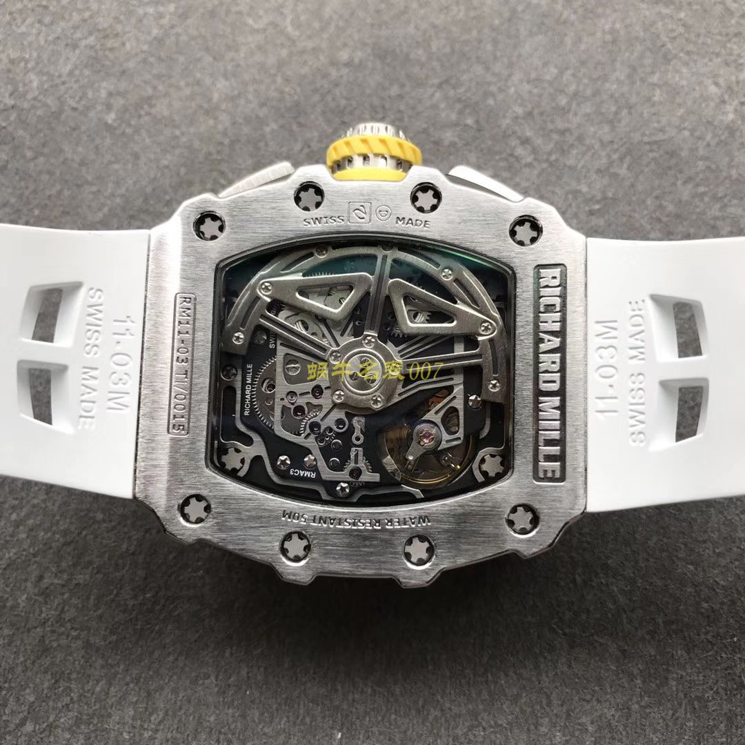 KV Factory 全新RICHARD MILLE复刻理查德米尔RM 11-03钛钢款 wrist watch  / KV01103H