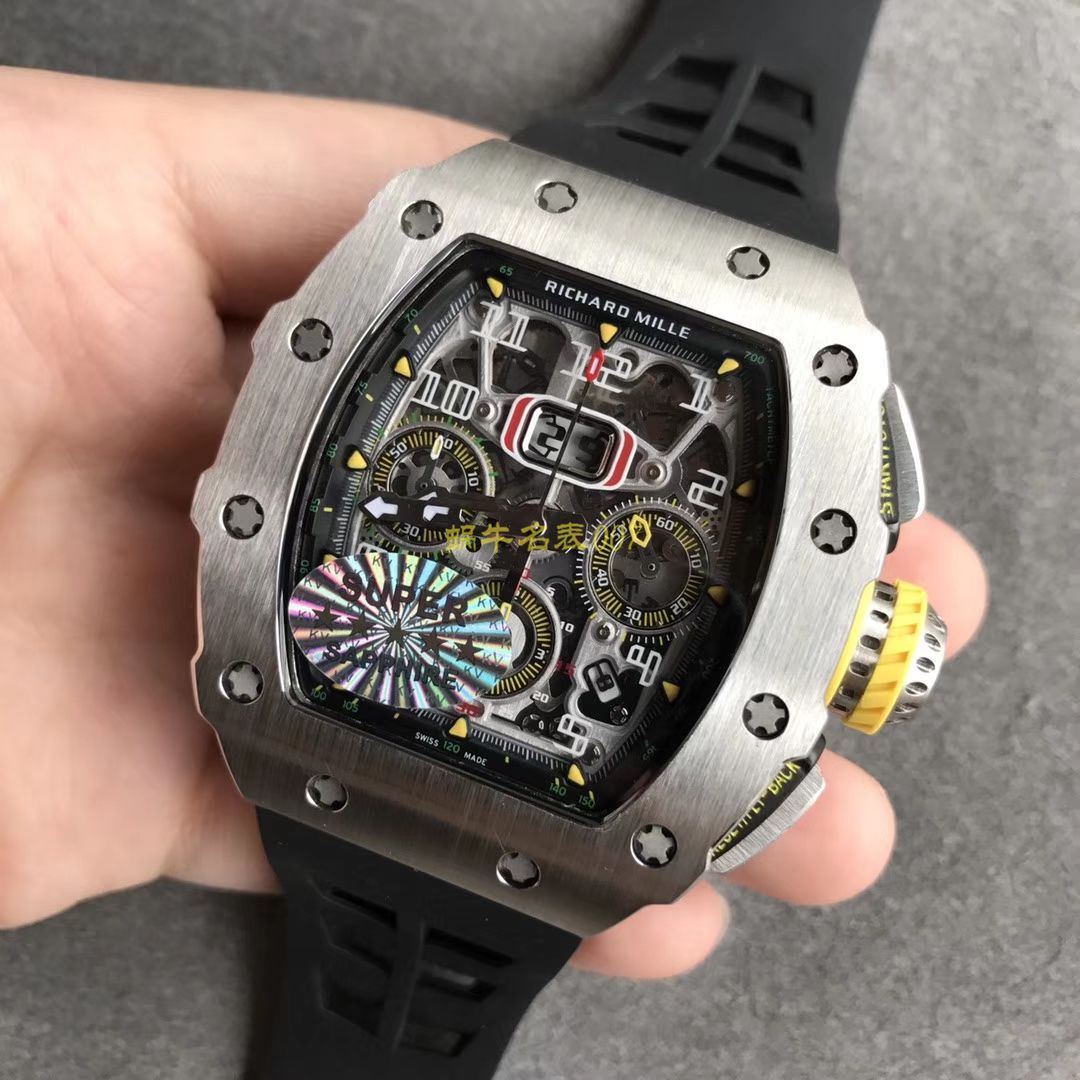 KV Factory 全新RICHARD MILLE复刻理查德米尔RM 11-03钛钢款 wrist watch  / KV01103H