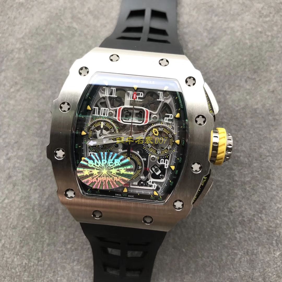 KV Factory 全新RICHARD MILLE复刻理查德米尔RM 11-03钛钢款 wrist watch  / KV01103H