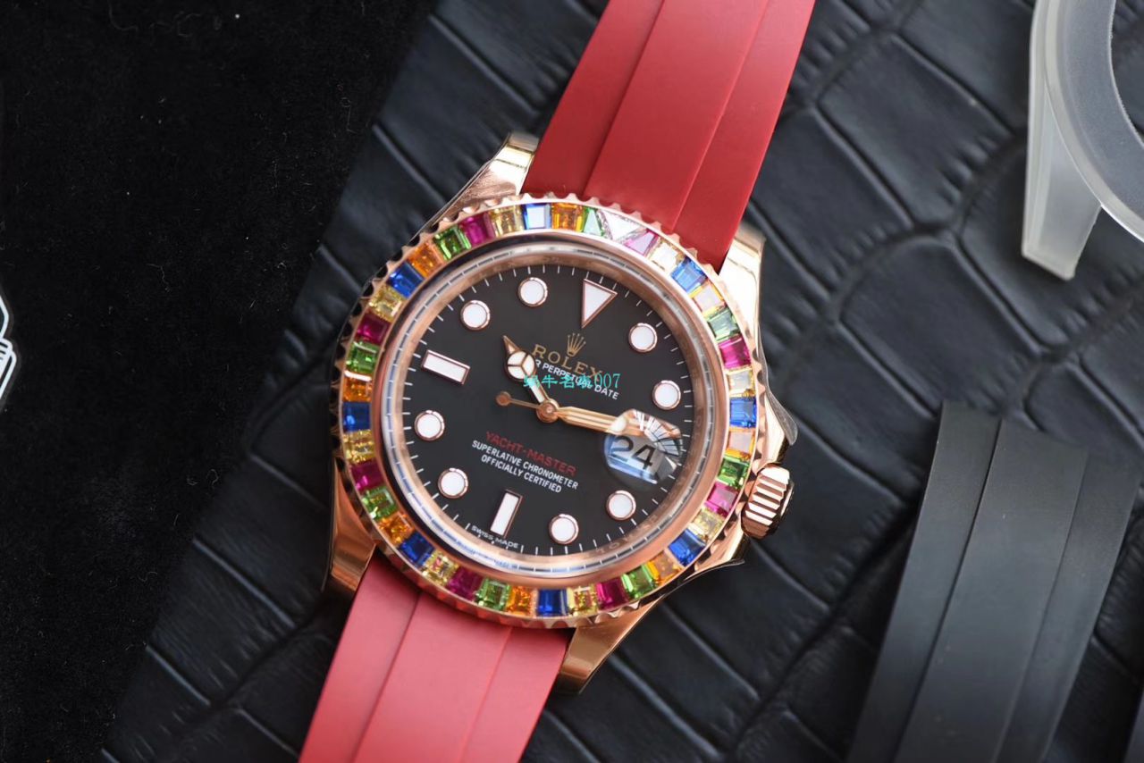 【 Video analysis NOOB Factory 官网 Rolex 水鬼复刻表】糖豆 Rolex  Yacht-Master 系列116695SATS wrist watch  / R327
