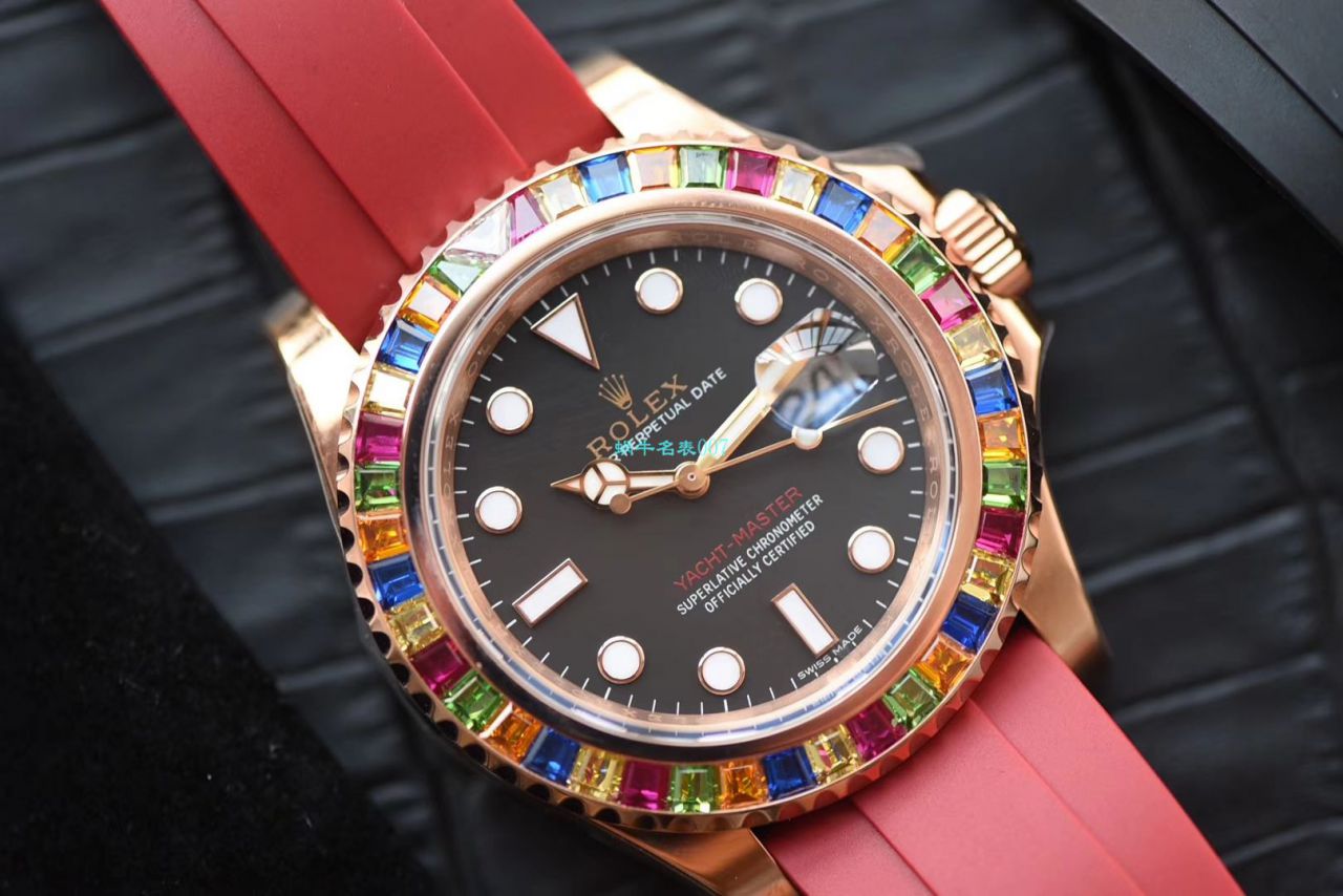 【 Video analysis NOOB Factory 官网 Rolex 水鬼复刻表】糖豆 Rolex  Yacht-Master 系列116695SATS wrist watch  / R327