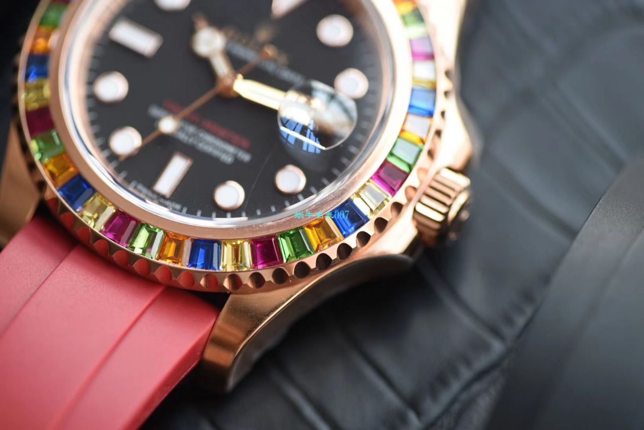 【 Video analysis NOOB Factory 官网 Rolex 水鬼复刻表】糖豆 Rolex  Yacht-Master 系列116695SATS wrist watch  / R327