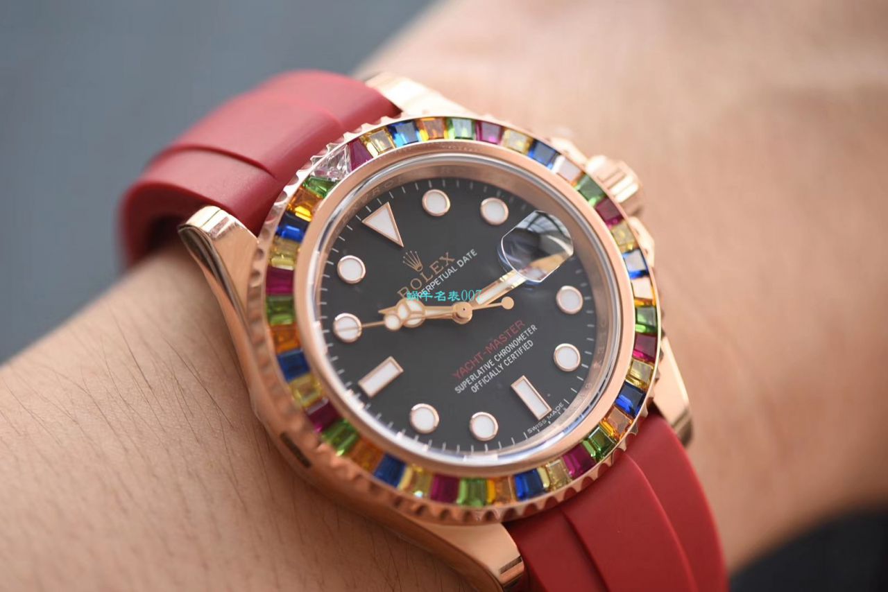 【 Video analysis NOOB Factory 官网 Rolex 水鬼复刻表】糖豆 Rolex  Yacht-Master 系列116695SATS wrist watch  / R327