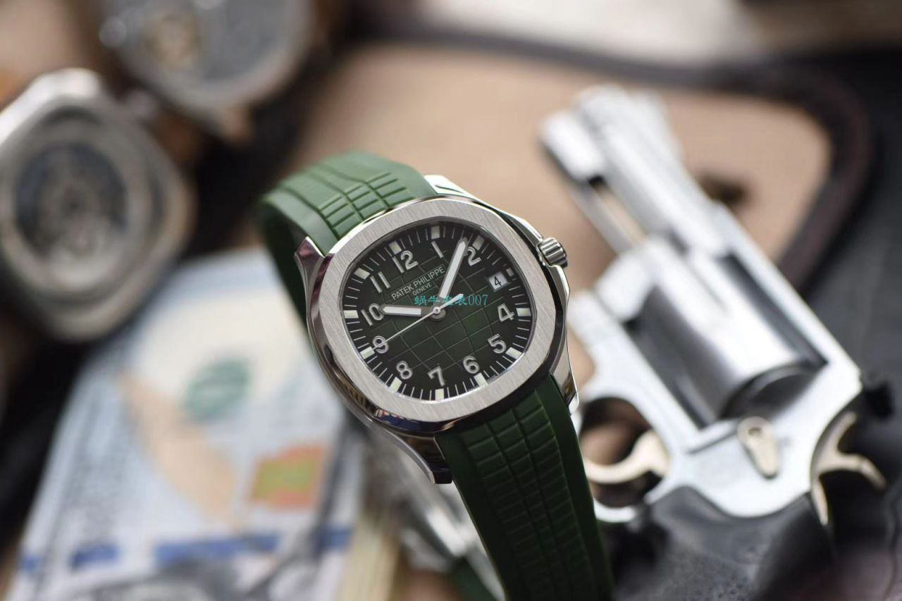  Video analysis 台湾 Factory 超A高仿 PATEK PHILIPPE AQUANAUT绿色手雷5168G-010 wrist watch  / BD239LV