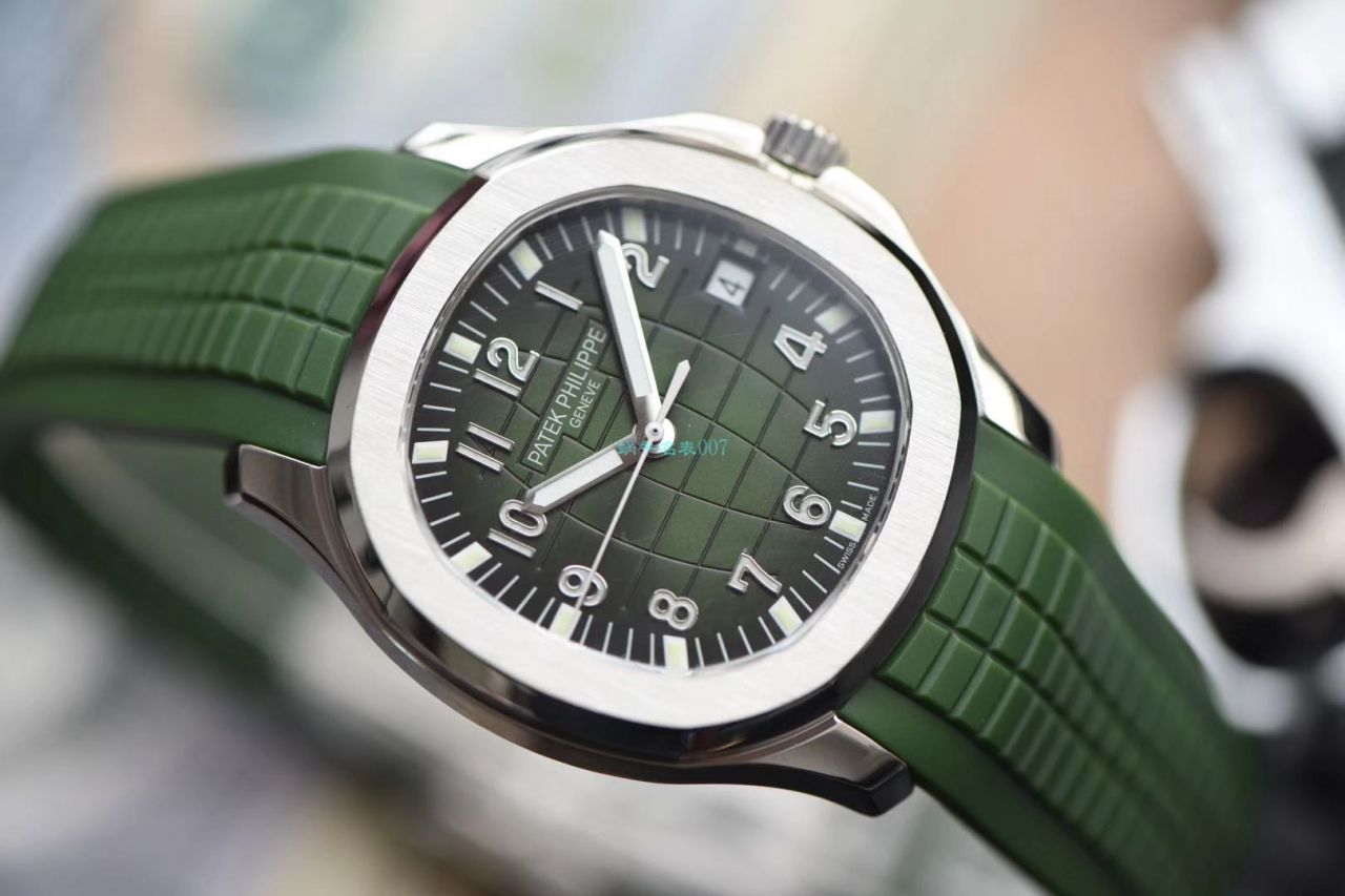  Video analysis 台湾 Factory 超A高仿 PATEK PHILIPPE AQUANAUT绿色手雷5168G-010 wrist watch  / BD239LV