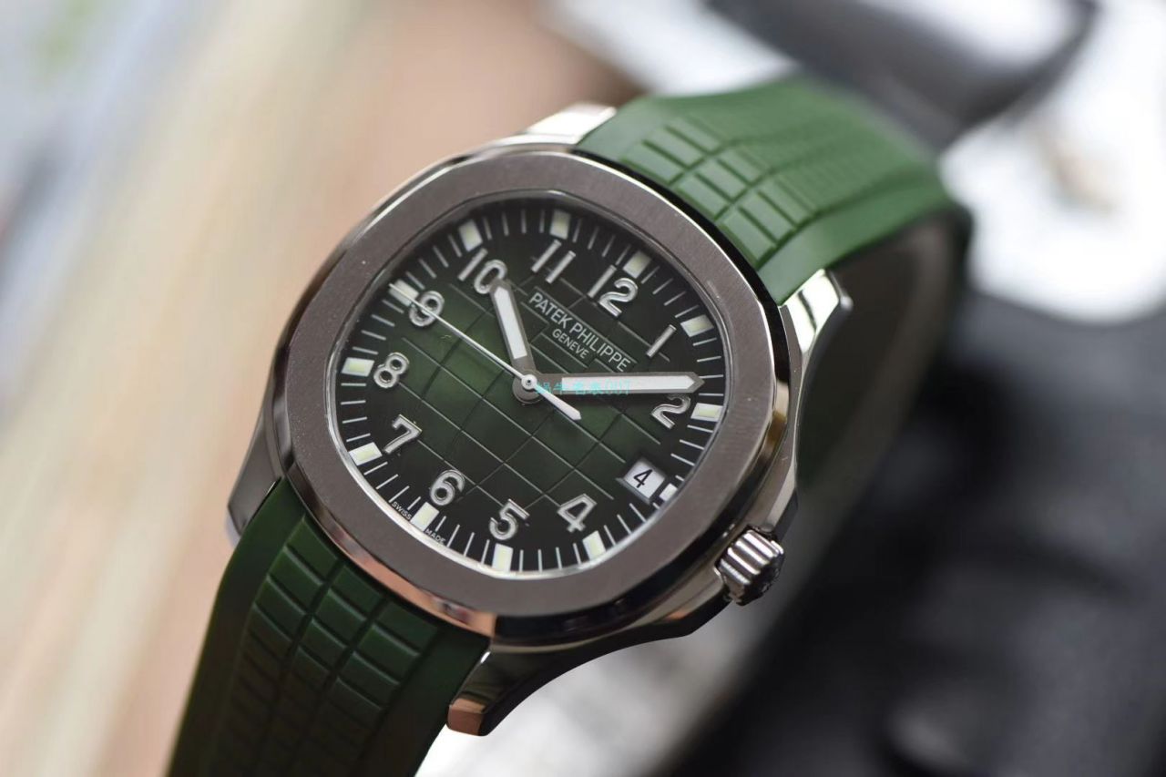  Video analysis 台湾 Factory 超A高仿 PATEK PHILIPPE AQUANAUT绿色手雷5168G-010 wrist watch  / BD239LV
