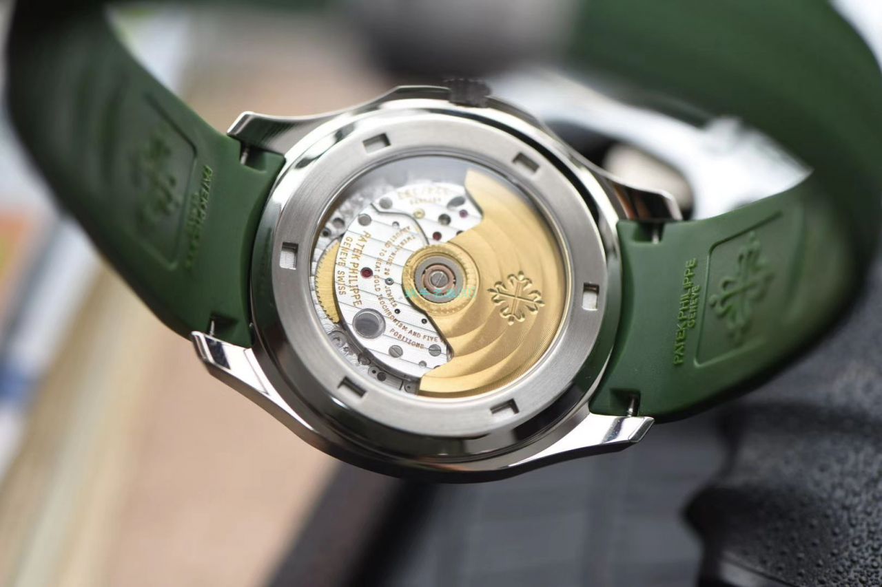  Video analysis 台湾 Factory 超A高仿 PATEK PHILIPPE AQUANAUT绿色手雷5168G-010 wrist watch  / BD239LV