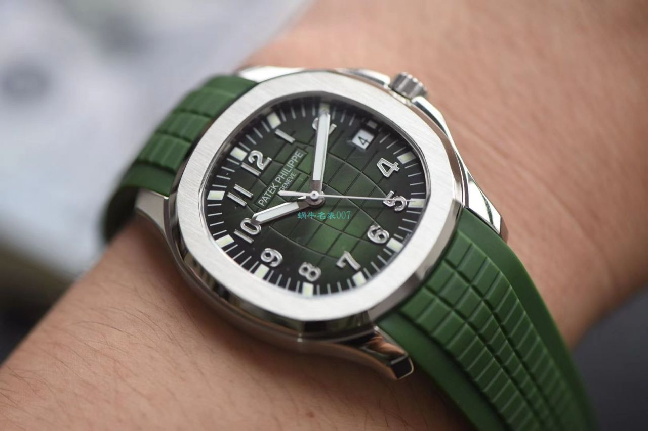  Video analysis 台湾 Factory 超A高仿 PATEK PHILIPPE AQUANAUT绿色手雷5168G-010 wrist watch  / BD239LV