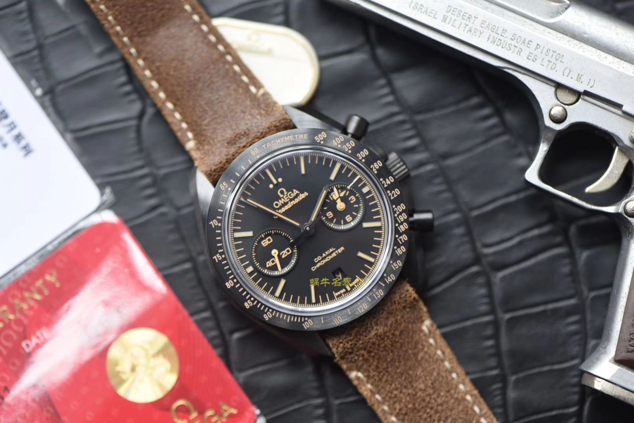 OM Factory  top 复刻高仿OMEGA超霸月之暗面V2版本311.92.44.51.01.005 wrist watch (墨黑) / M676