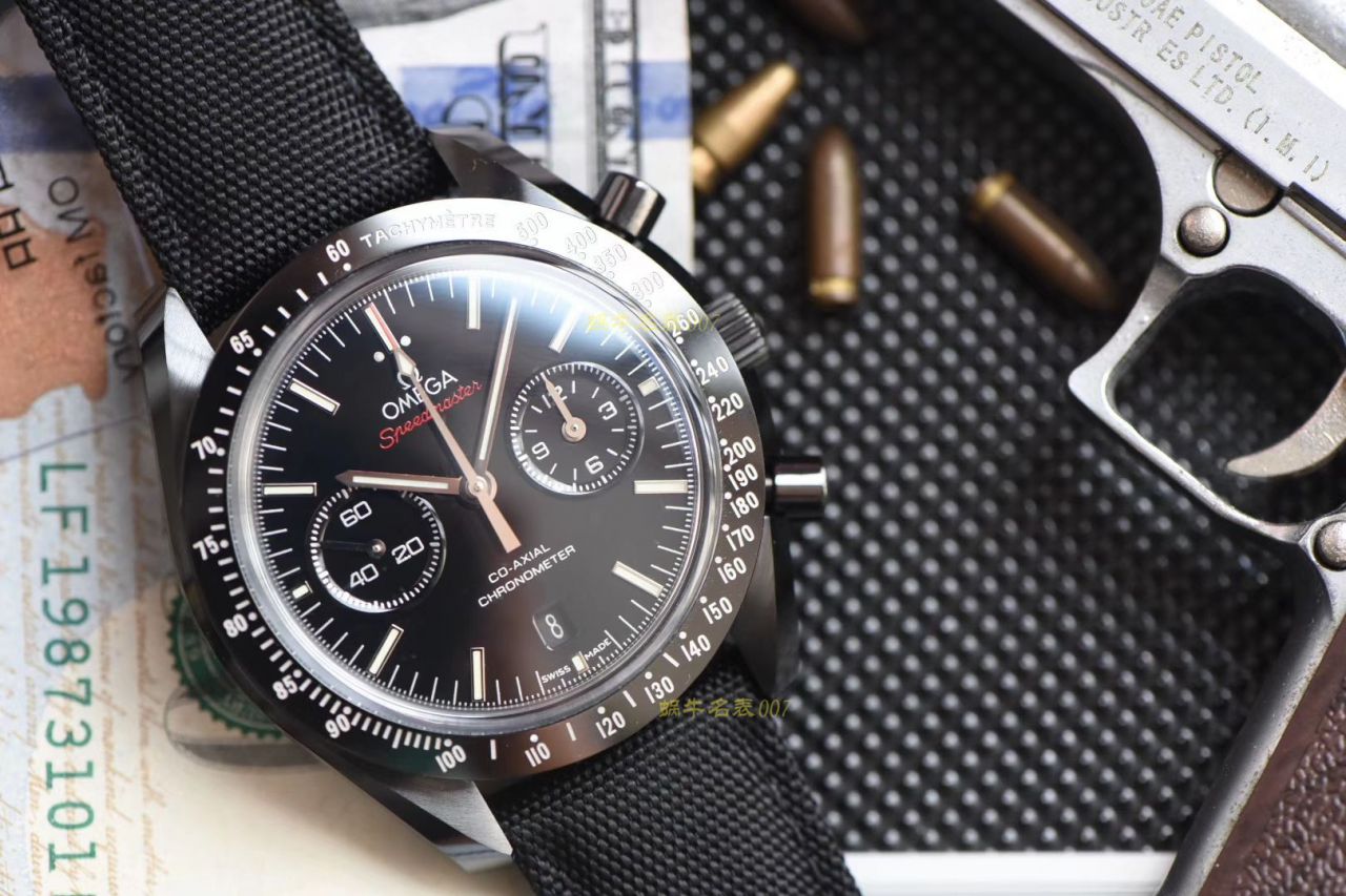 OM Factory  top 复刻高仿OMEGA超霸月之暗面V2版本311.92.44.51.01.005 wrist watch (墨黑) / M676