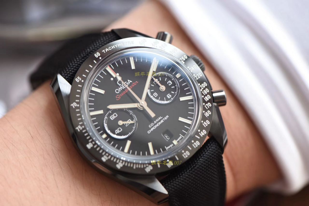 OM Factory  top 复刻高仿OMEGA超霸月之暗面V2版本311.92.44.51.01.005 wrist watch (墨黑) / M676