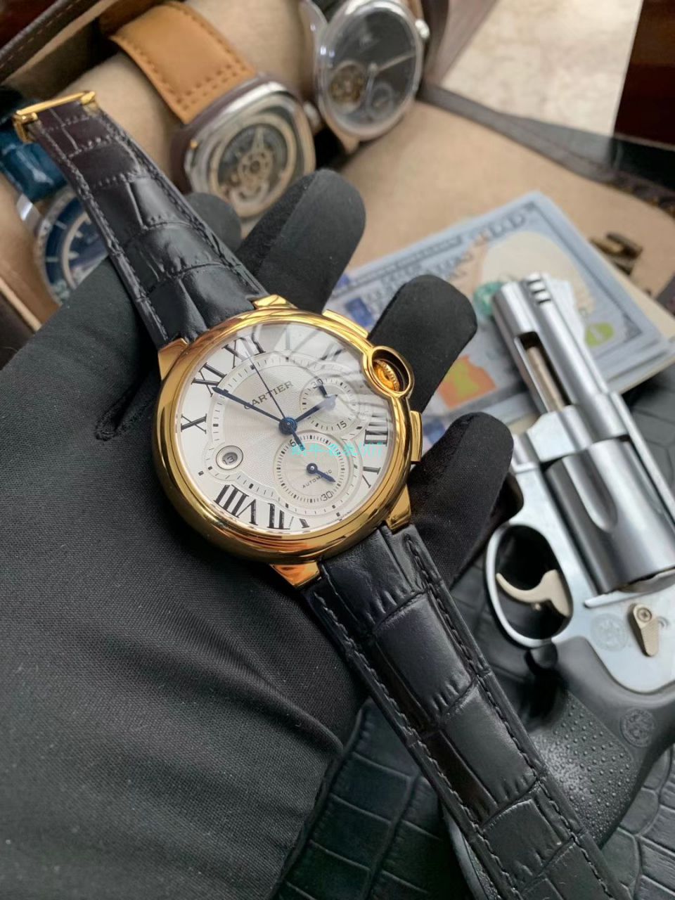 OF Factory  top 复刻高仿最新升级版 Cartier  蓝气球W6920074,W6920007计时 wrist watch  / K269