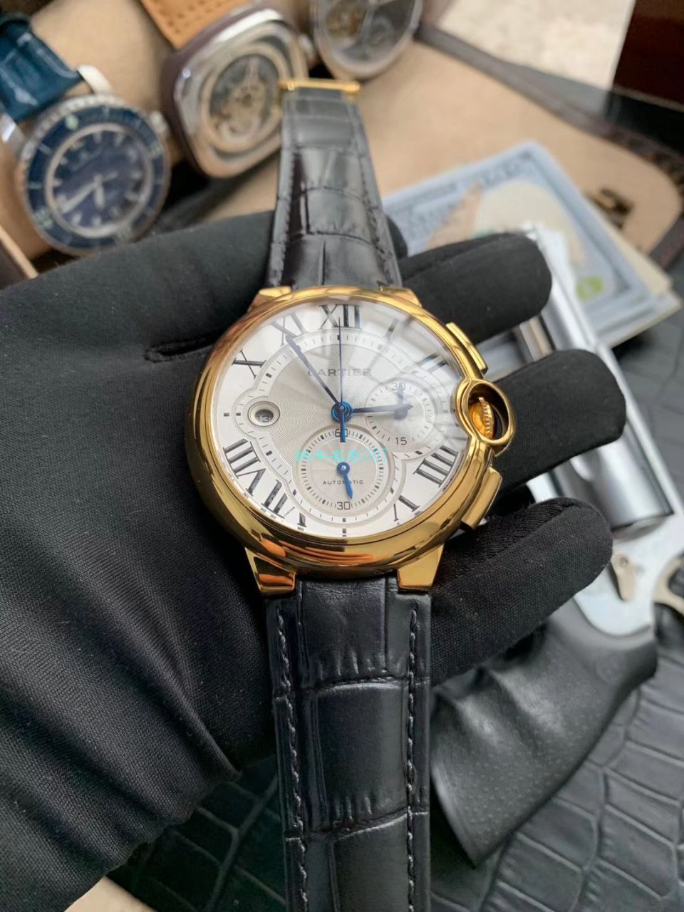 OF Factory  top 复刻高仿最新升级版 Cartier  蓝气球W6920074,W6920007计时 wrist watch  / K269