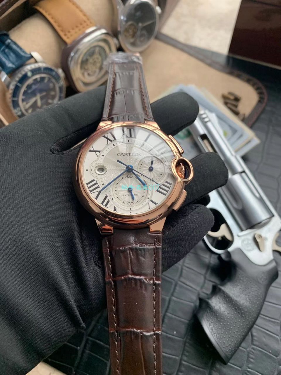 OF Factory  top 复刻高仿最新升级版 Cartier  蓝气球W6920074,W6920007计时 wrist watch  / K269