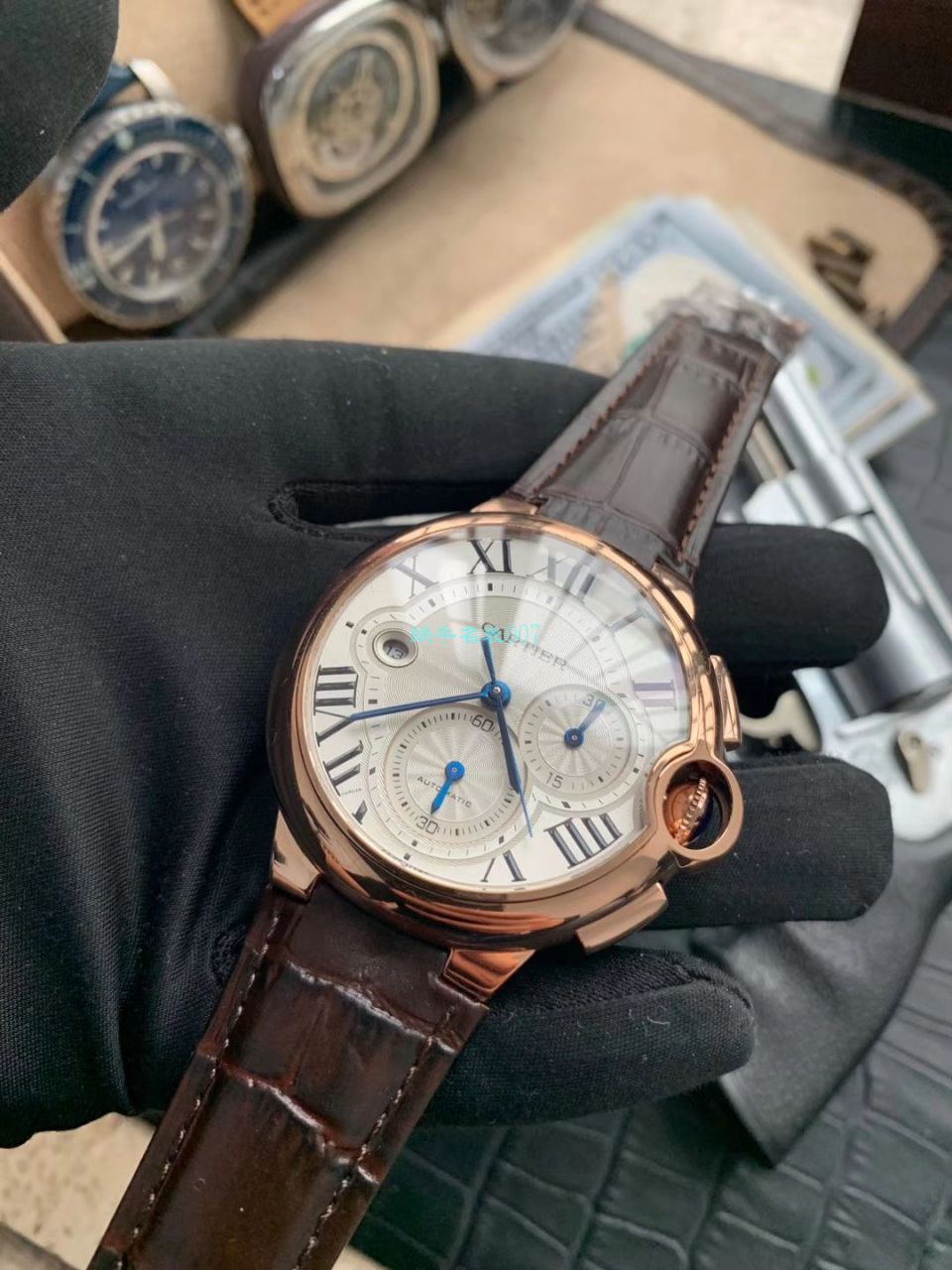 OF Factory  top 复刻高仿最新升级版 Cartier  蓝气球W6920074,W6920007计时 wrist watch  / K269