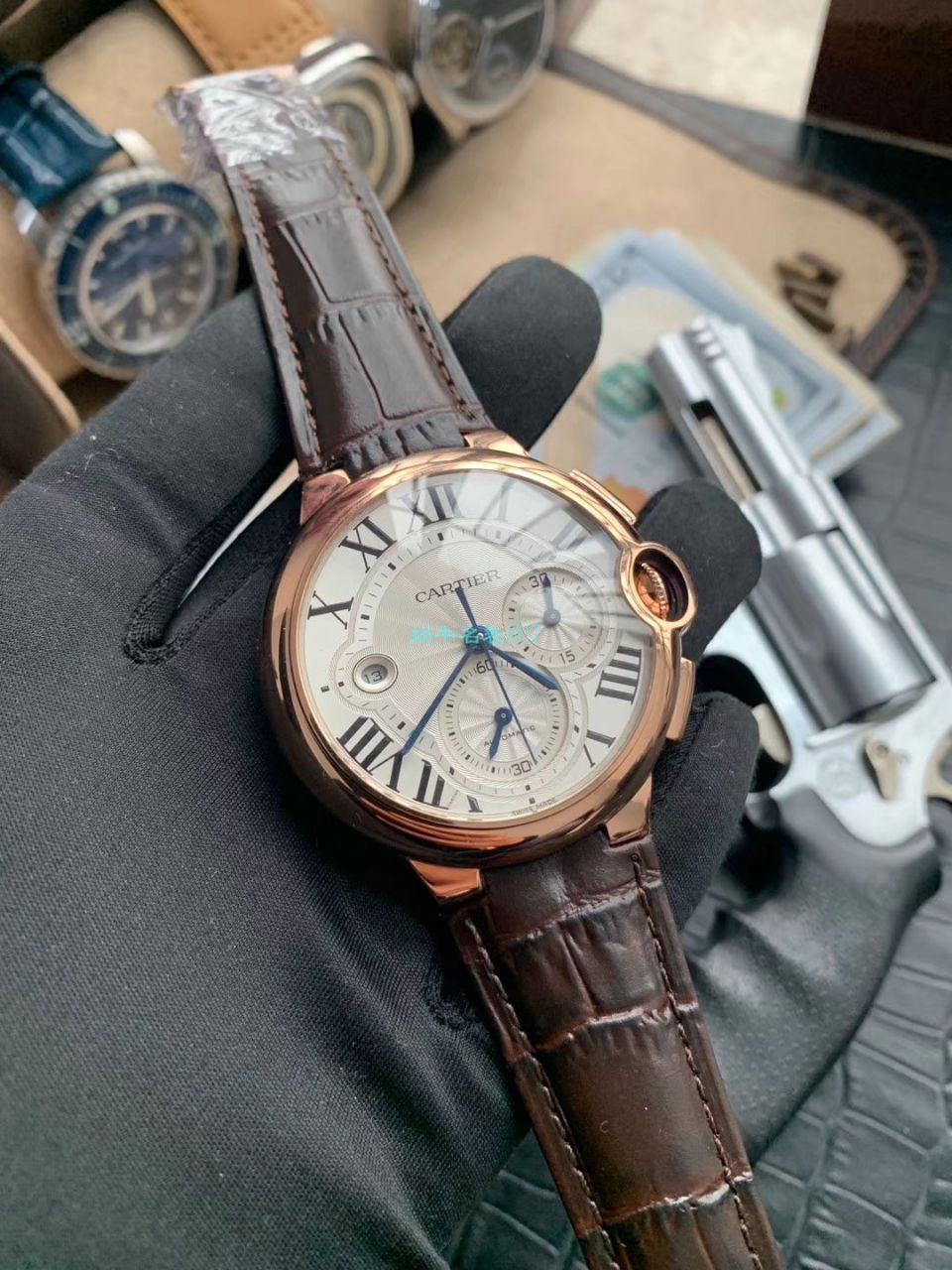 OF Factory  top 复刻高仿最新升级版 Cartier  蓝气球W6920074,W6920007计时 wrist watch  / K269