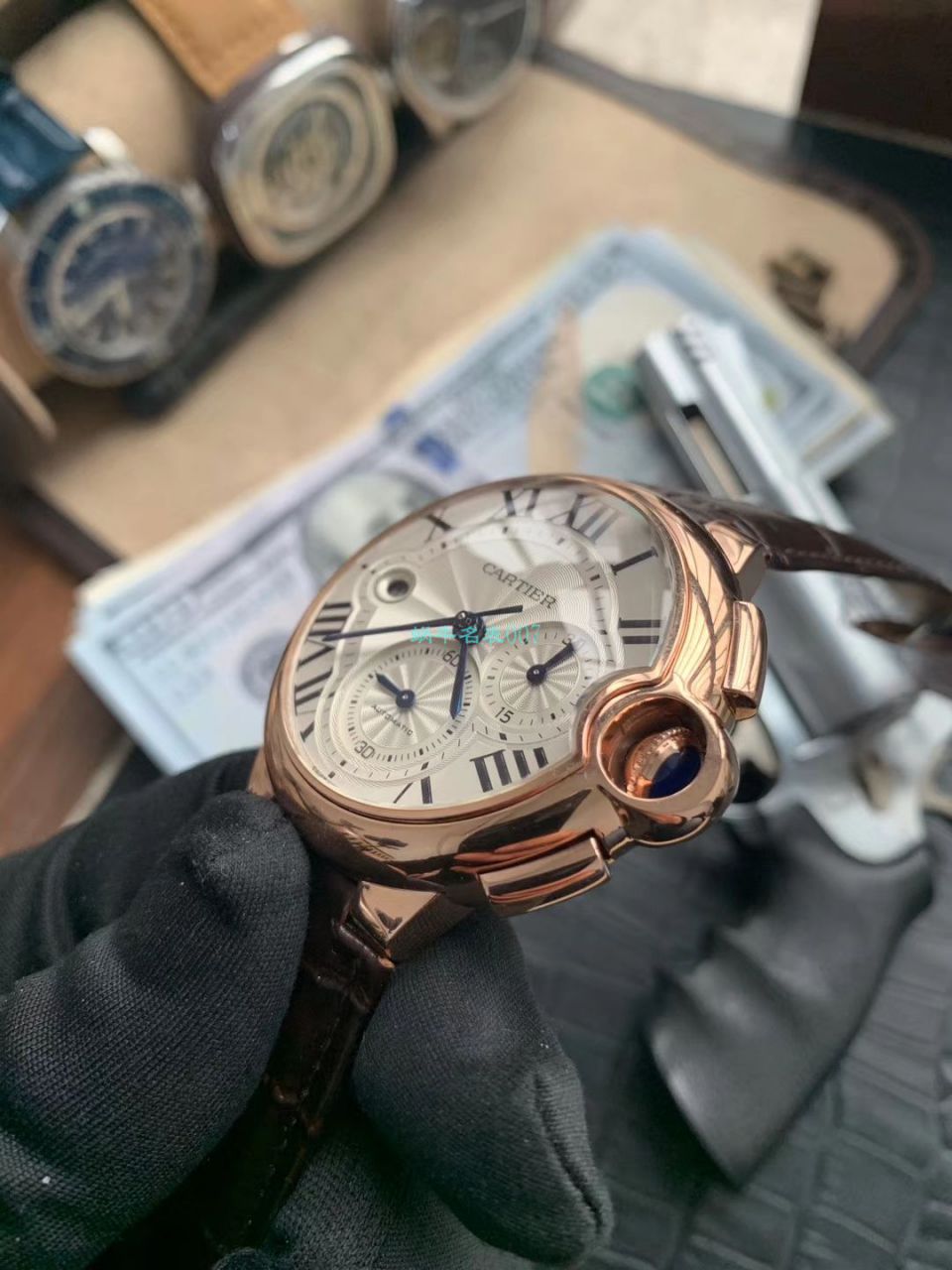 OF Factory  top 复刻高仿最新升级版 Cartier  蓝气球W6920074,W6920007计时 wrist watch  / K269
