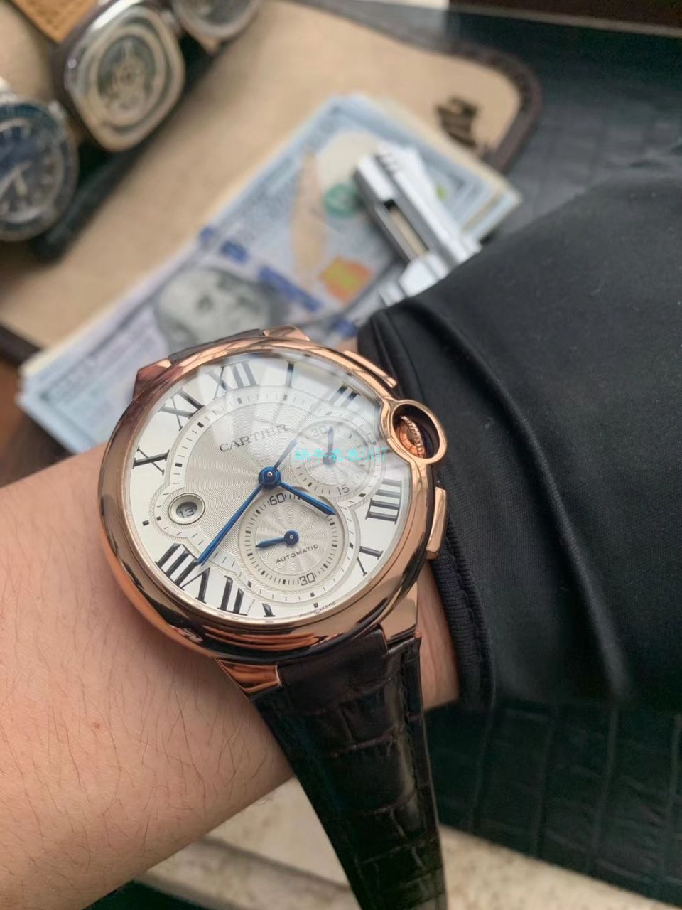 OF Factory  top 复刻高仿最新升级版 Cartier  蓝气球W6920074,W6920007计时 wrist watch  / K269