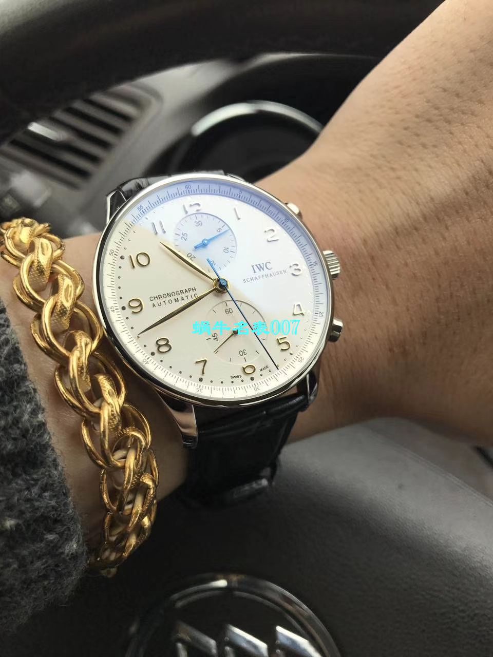 【独家视频测评YL Factory V7版本1:1 top 复刻手表】 IWC 葡萄牙高仿葡萄牙计时IW371445黄定钉刻度 wrist watch  / WG280