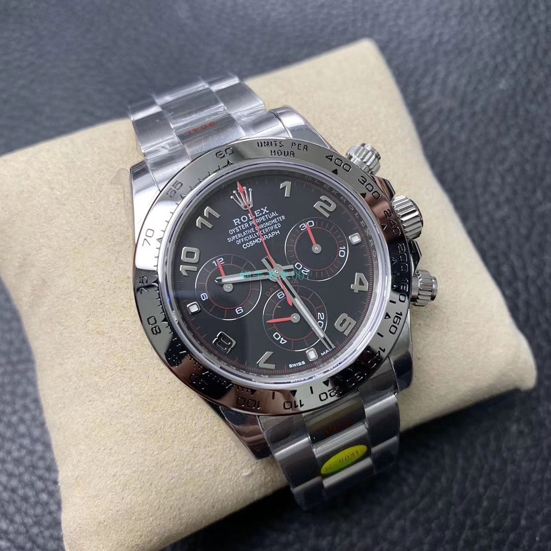 N Factory 新款超级4130 Rolex  Cosmograph Daytona  Ditongna 116509-78599 黑盘 top 复刻高仿116509-78599 银色 wrist watch  / R563
