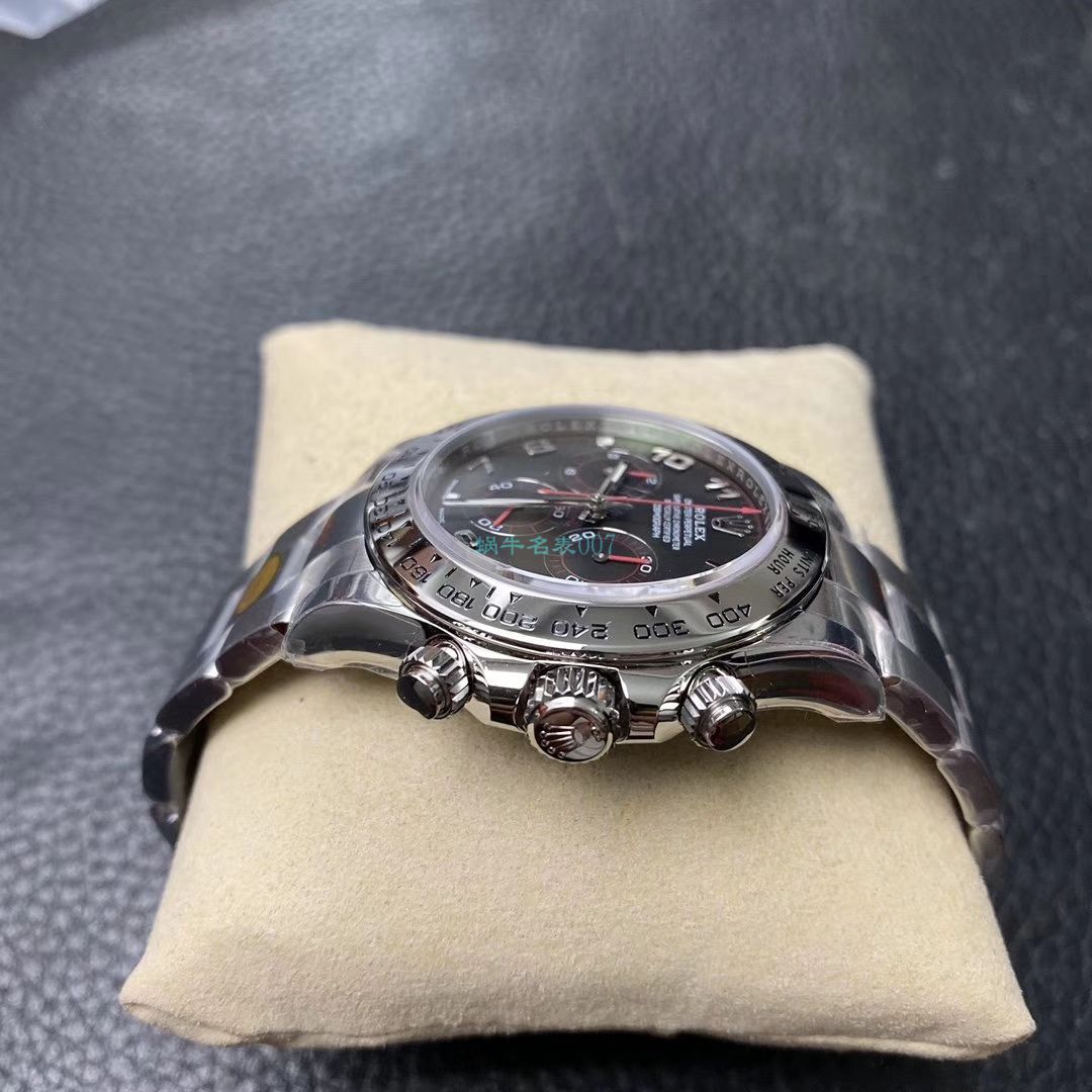 N Factory 新款超级4130 Rolex  Cosmograph Daytona  Ditongna 116509-78599 黑盘 top 复刻高仿116509-78599 银色 wrist watch  / R563