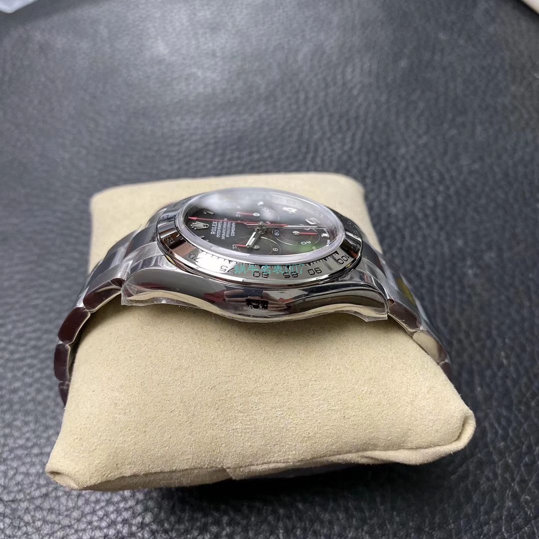 N Factory 新款超级4130 Rolex  Cosmograph Daytona  Ditongna 116509-78599 黑盘 top 复刻高仿116509-78599 银色 wrist watch  / R563