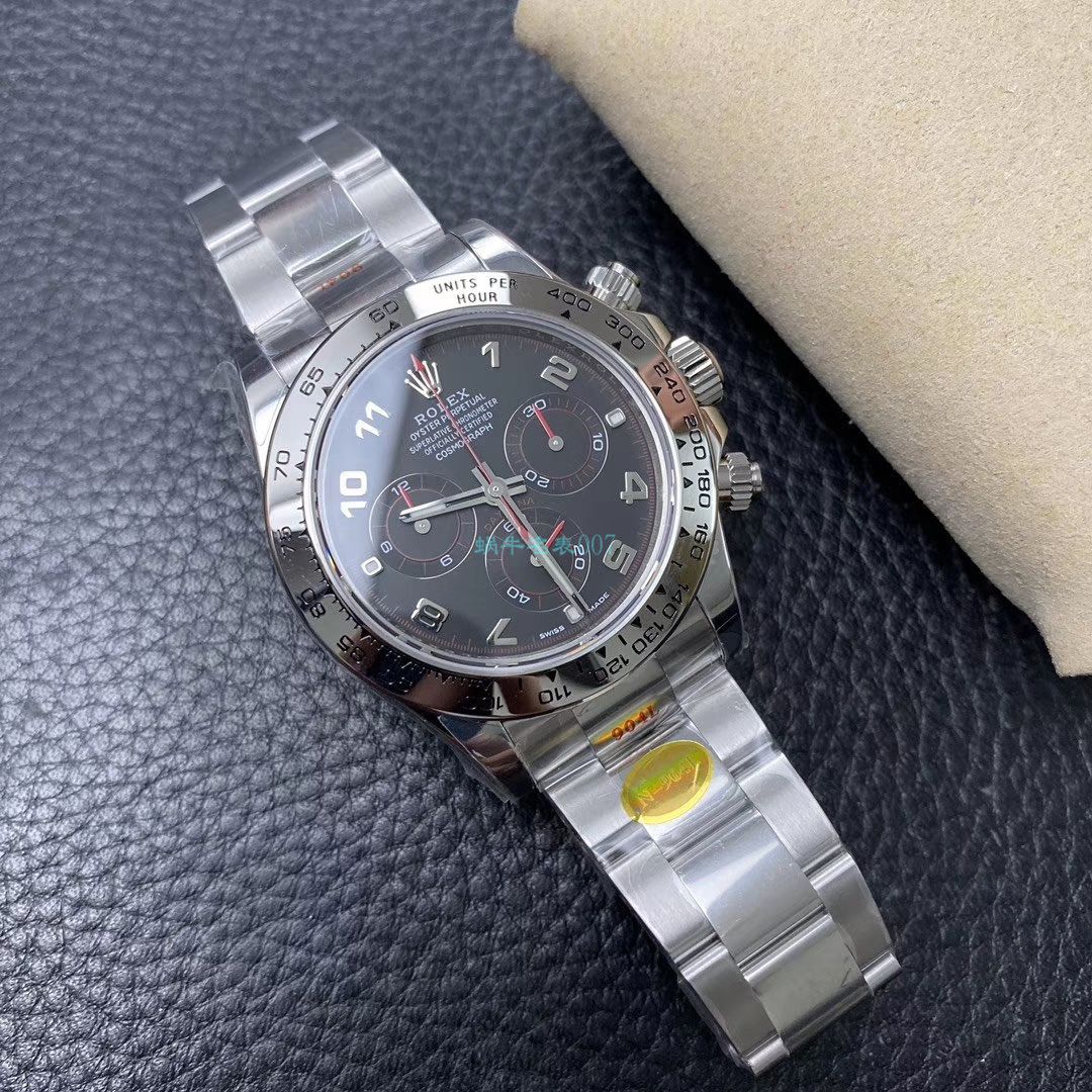 N Factory 新款超级4130 Rolex  Cosmograph Daytona  Ditongna 116509-78599 黑盘 top 复刻高仿116509-78599 银色 wrist watch  / R563