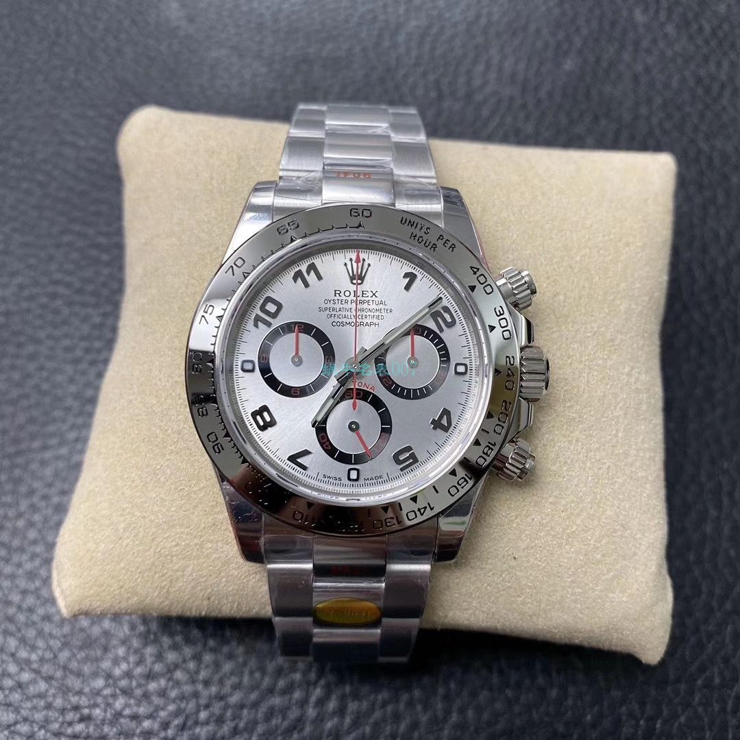 N Factory 新款超级4130 Rolex  Cosmograph Daytona  Ditongna 116509-78599 黑盘 top 复刻高仿116509-78599 银色 wrist watch  / R563