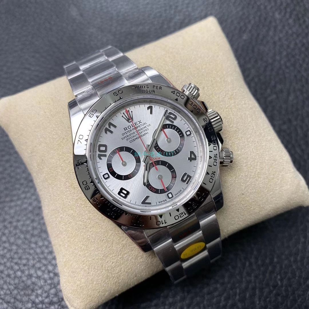 N Factory 新款超级4130 Rolex  Cosmograph Daytona  Ditongna 116509-78599 黑盘 top 复刻高仿116509-78599 银色 wrist watch  / R563