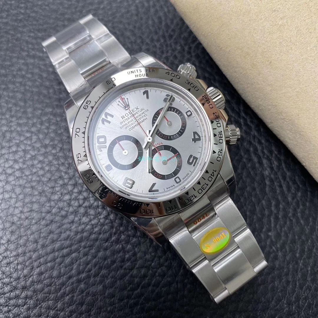 N Factory 新款超级4130 Rolex  Cosmograph Daytona  Ditongna 116509-78599 黑盘 top 复刻高仿116509-78599 银色 wrist watch  / R563