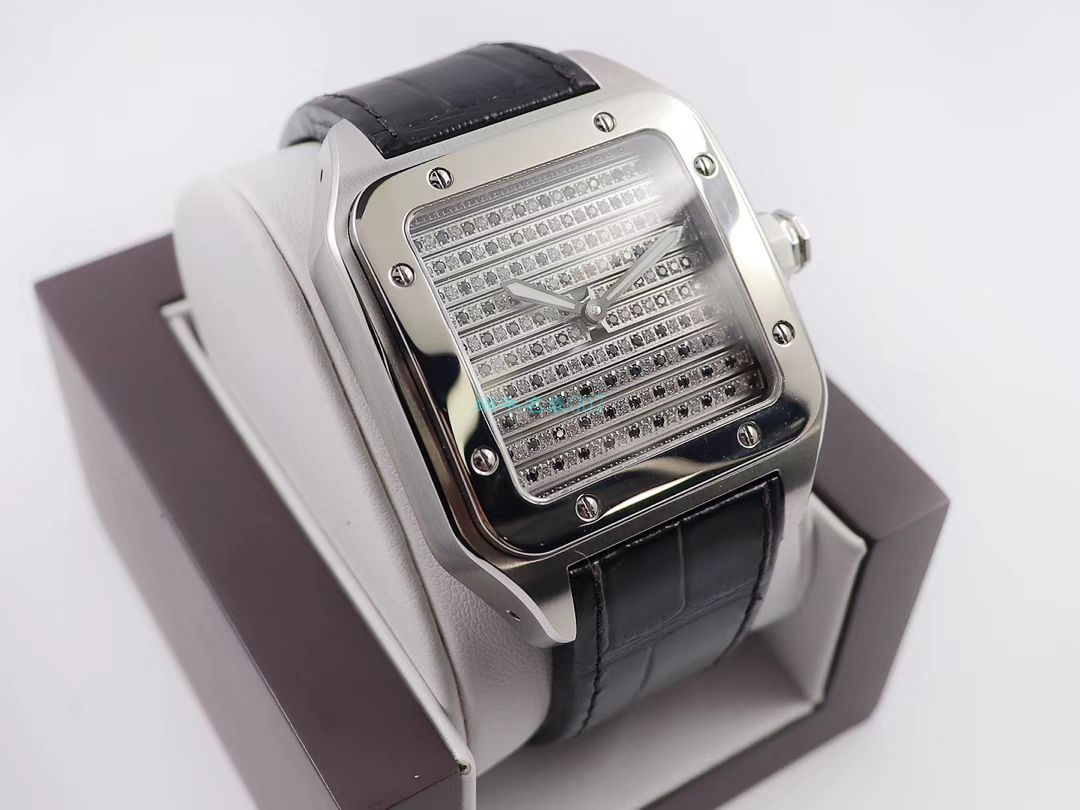 wwf Factory  top 复刻高仿 Cartier   Santos 鹰头WM505014 wrist watch  / K272