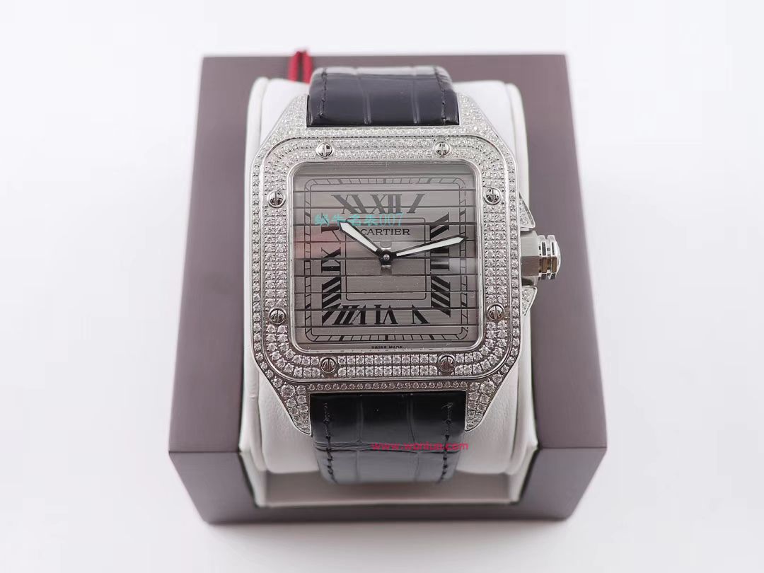 wwf Factory  top 复刻高仿 Cartier   Santos 鹰头WM505014 wrist watch  / K272