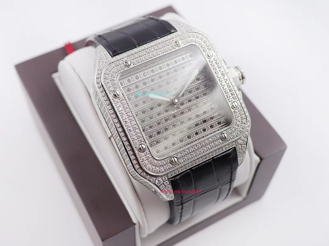 wwf Factory  top 复刻高仿 Cartier   Santos 鹰头WM505014 wrist watch  / K272