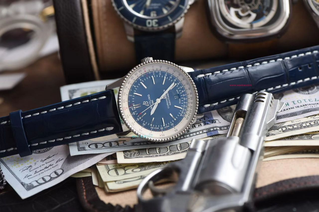 【 Video analysis  copy customized 瑞士 Movement 】 Breitling  top 复刻高仿手表航空计时41毫米系列A17326211C1P3 wrist watch  / BL156