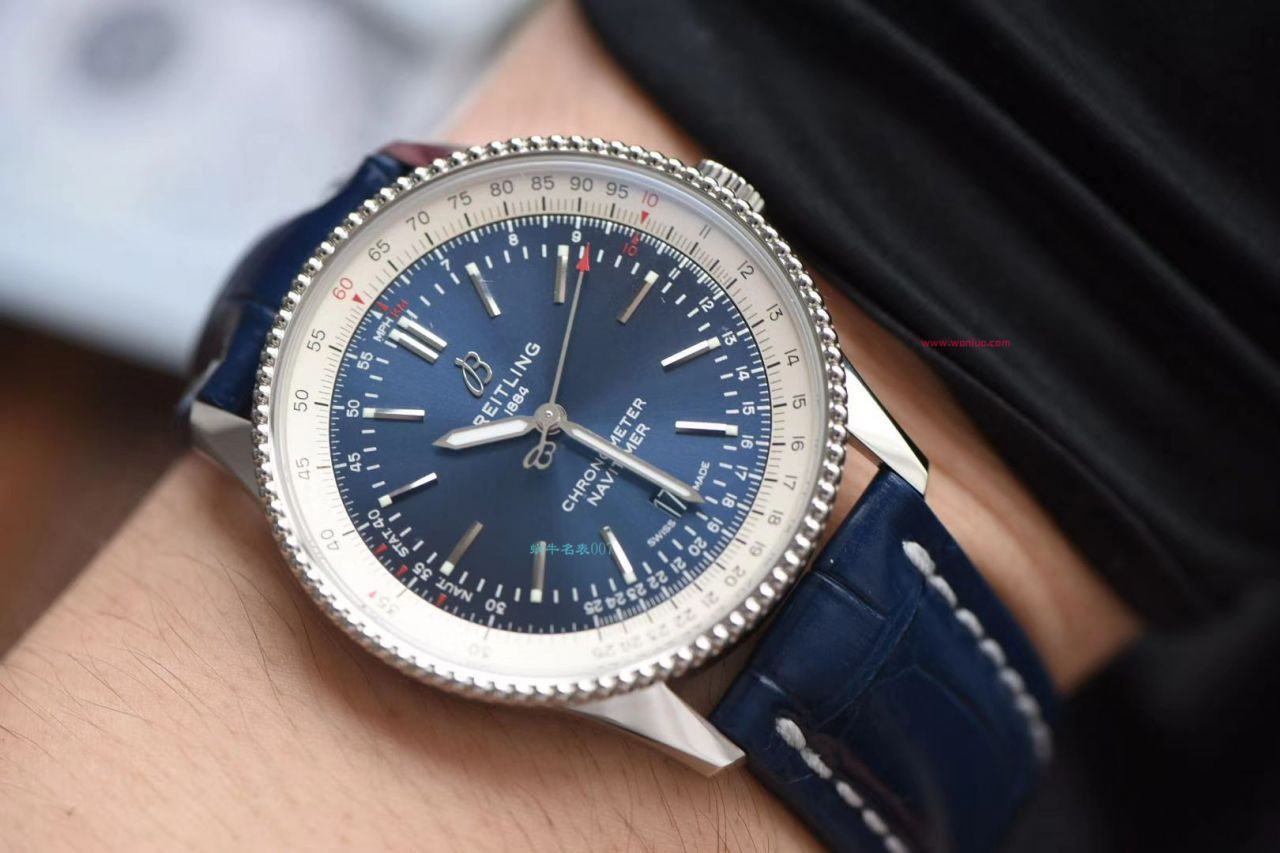 【 Video analysis  copy customized 瑞士 Movement 】 Breitling  top 复刻高仿手表航空计时41毫米系列A17326211C1P3 wrist watch  / BL156
