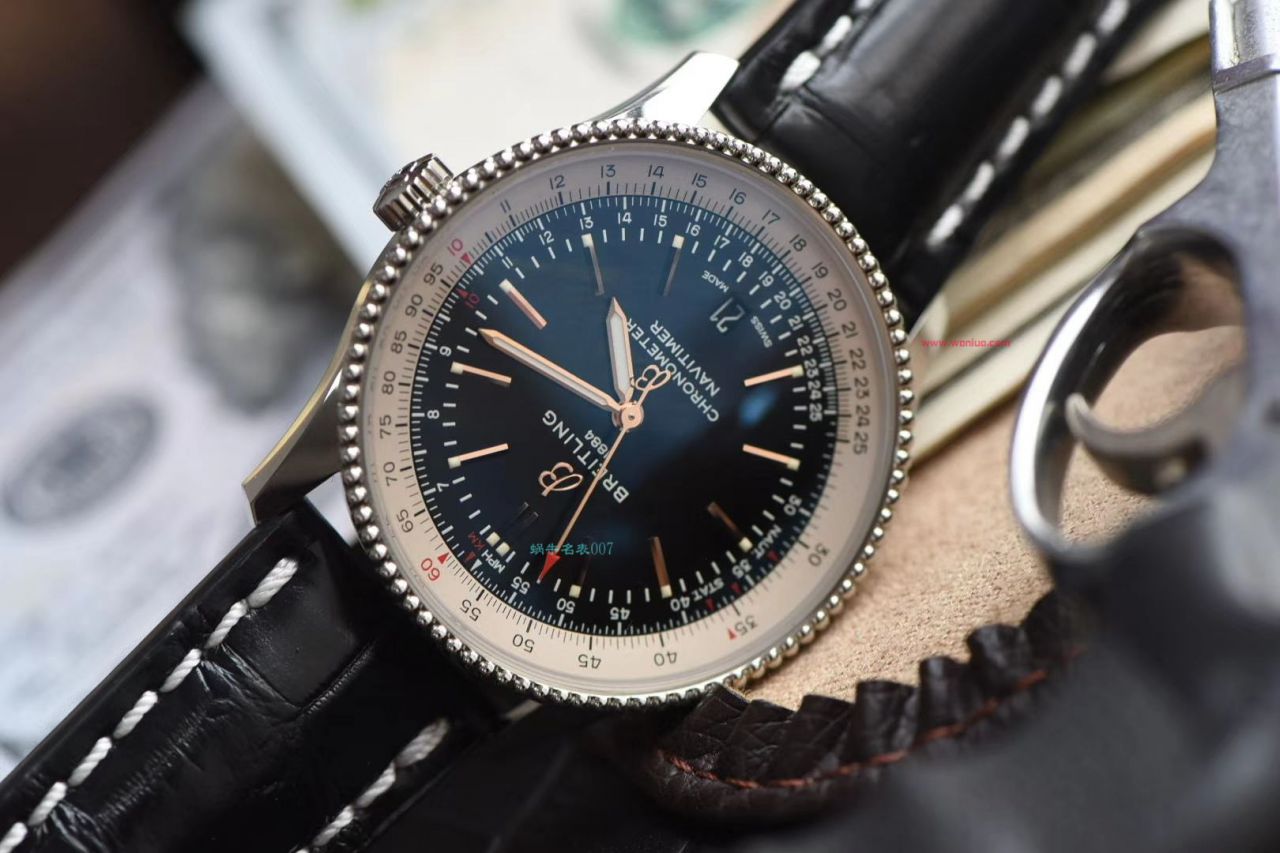 【 Video analysis  copy customized 瑞士 Movement 】 Breitling  top 复刻高仿手表航空计时41毫米系列A17326211C1P3 wrist watch  / BL156