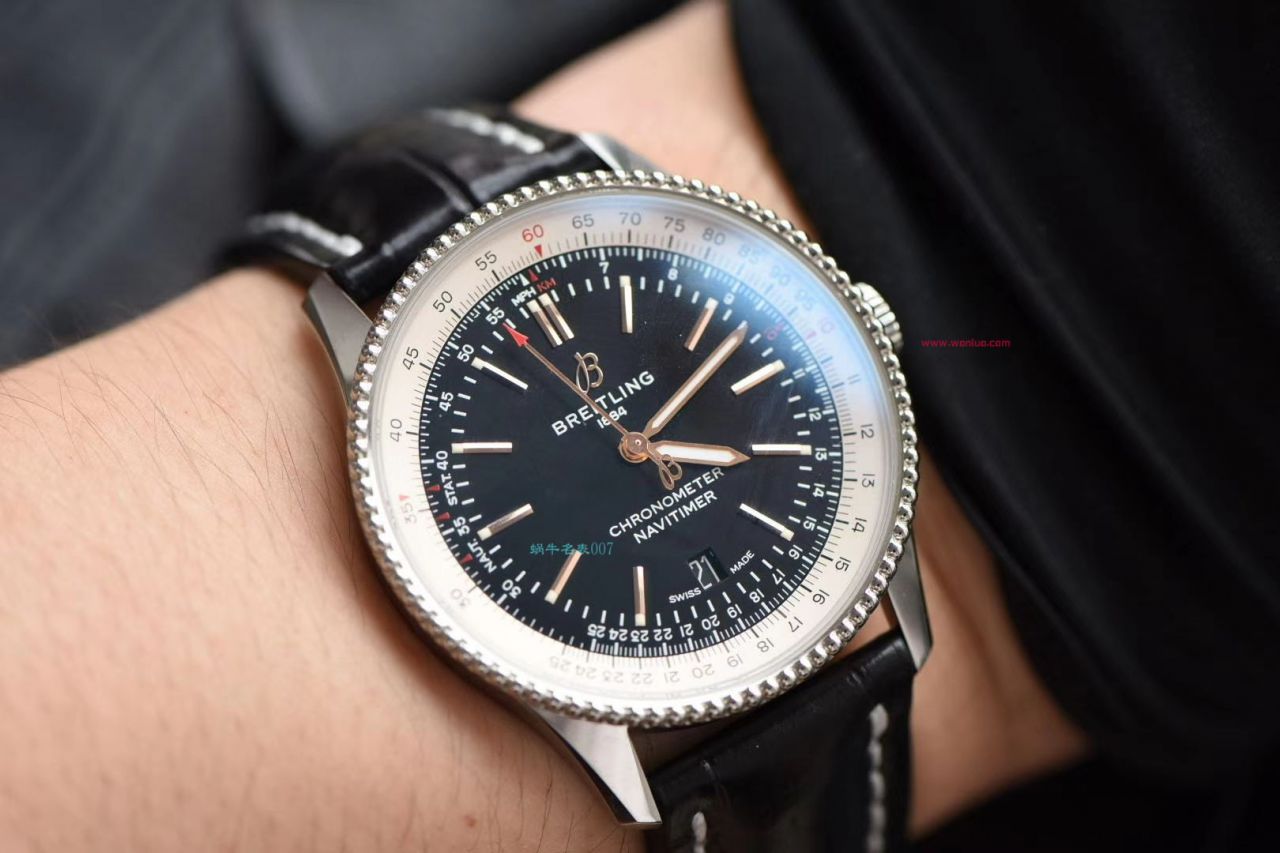 【 Video analysis  copy customized 瑞士 Movement 】 Breitling  top 复刻高仿手表航空计时41毫米系列A17326211C1P3 wrist watch  / BL156