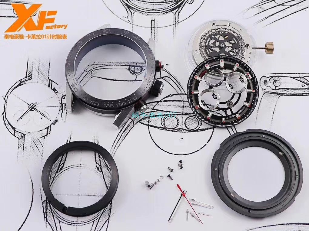 XF Factory 超A高仿手表 TAG Heuer 卡莱拉系列CAR2A1W.BA0703，CAR2A1T.FT6052，CAR2A1Z.FT6044 wrist watch  / TG089