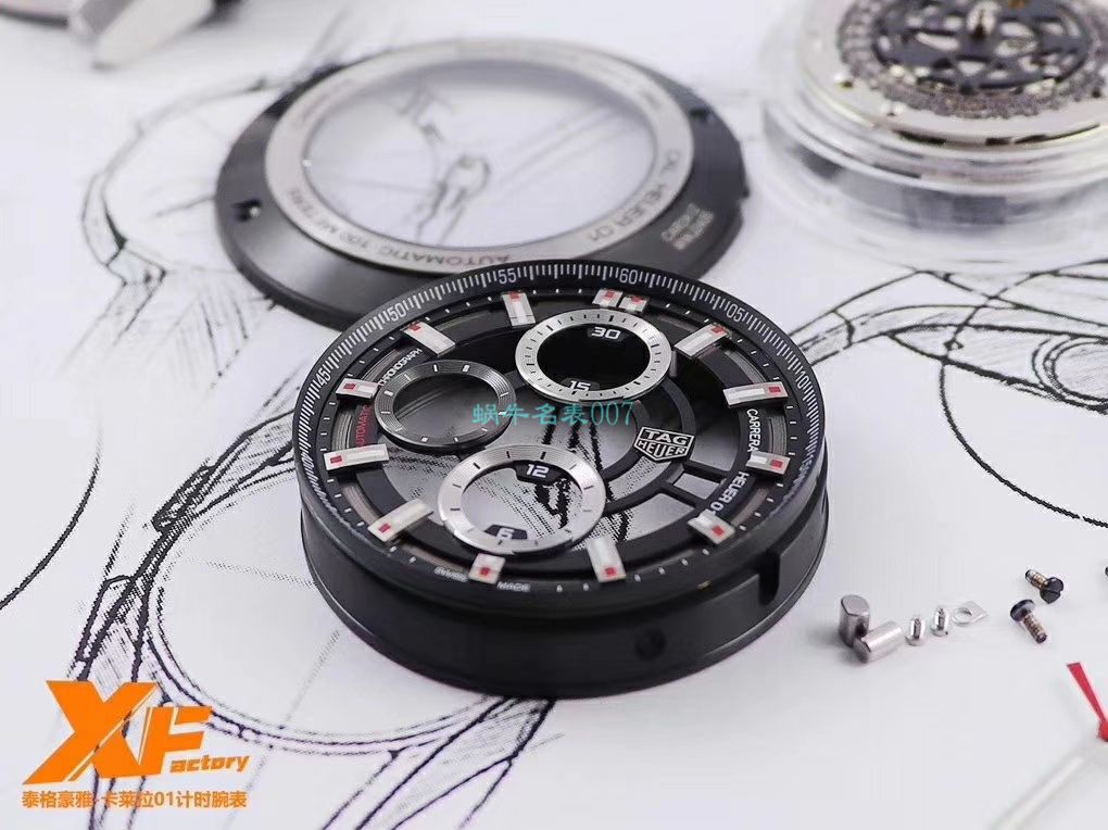 XF Factory 超A高仿手表 TAG Heuer 卡莱拉系列CAR2A1W.BA0703，CAR2A1T.FT6052，CAR2A1Z.FT6044 wrist watch  / TG089