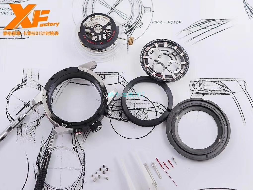XF Factory 超A高仿手表 TAG Heuer 卡莱拉系列CAR2A1W.BA0703，CAR2A1T.FT6052，CAR2A1Z.FT6044 wrist watch  / TG089