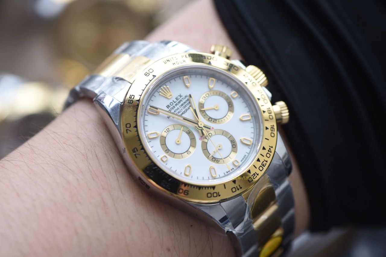 【N Factory  top 复刻手表间金4130】 Rolex  Cosmograph Daytona  Ditongna 系列116523-78593 银色 wrist watch  / R568