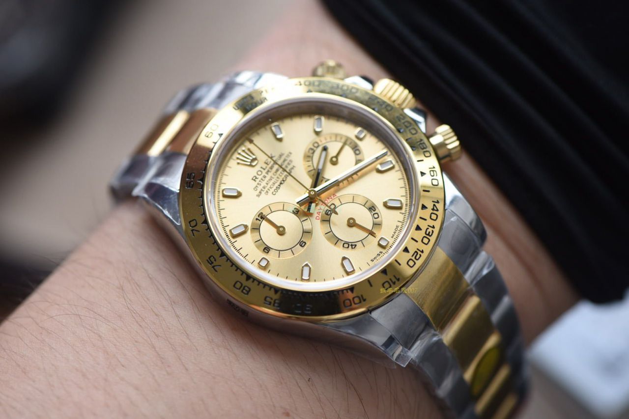 【N Factory  top 复刻手表间金4130】 Rolex  Cosmograph Daytona  Ditongna 系列116523-78593 银色 wrist watch  / R568