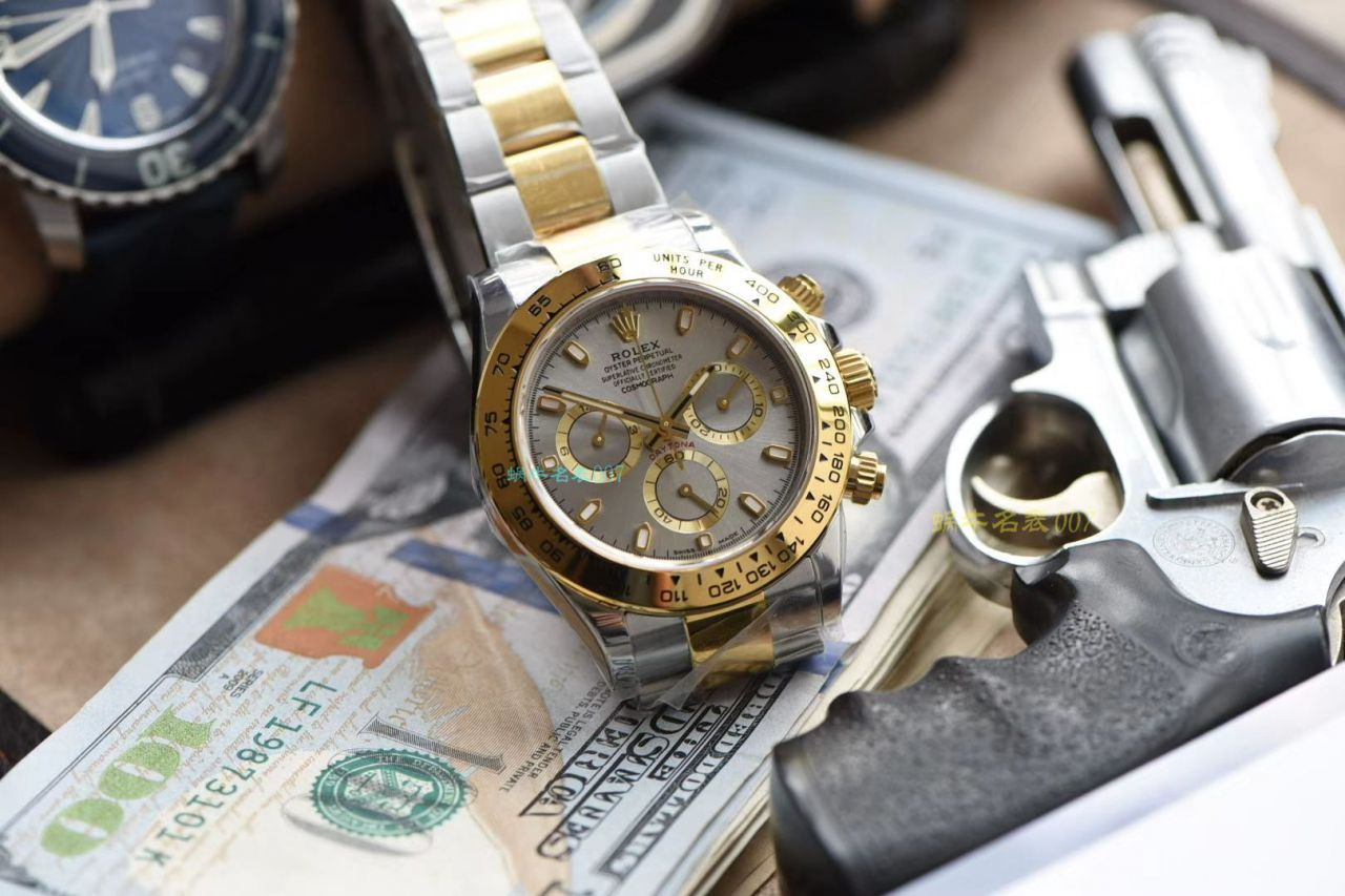 N Factory  Rolex 超级4130 Ditongna 间金复刻高仿m116503-0004，116503白盘，m116503-0003，116523-78593 银色 wrist watch  / R538