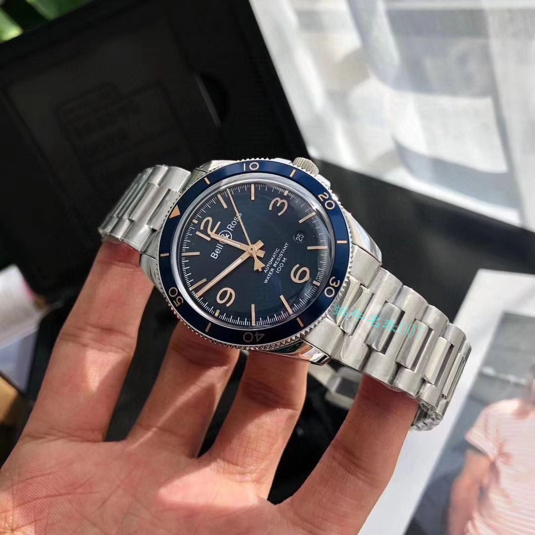 渠道原单 Bell & Ross VINTAGE 系列BRV292-BU-G-ST/SST wrist watch  / BL033