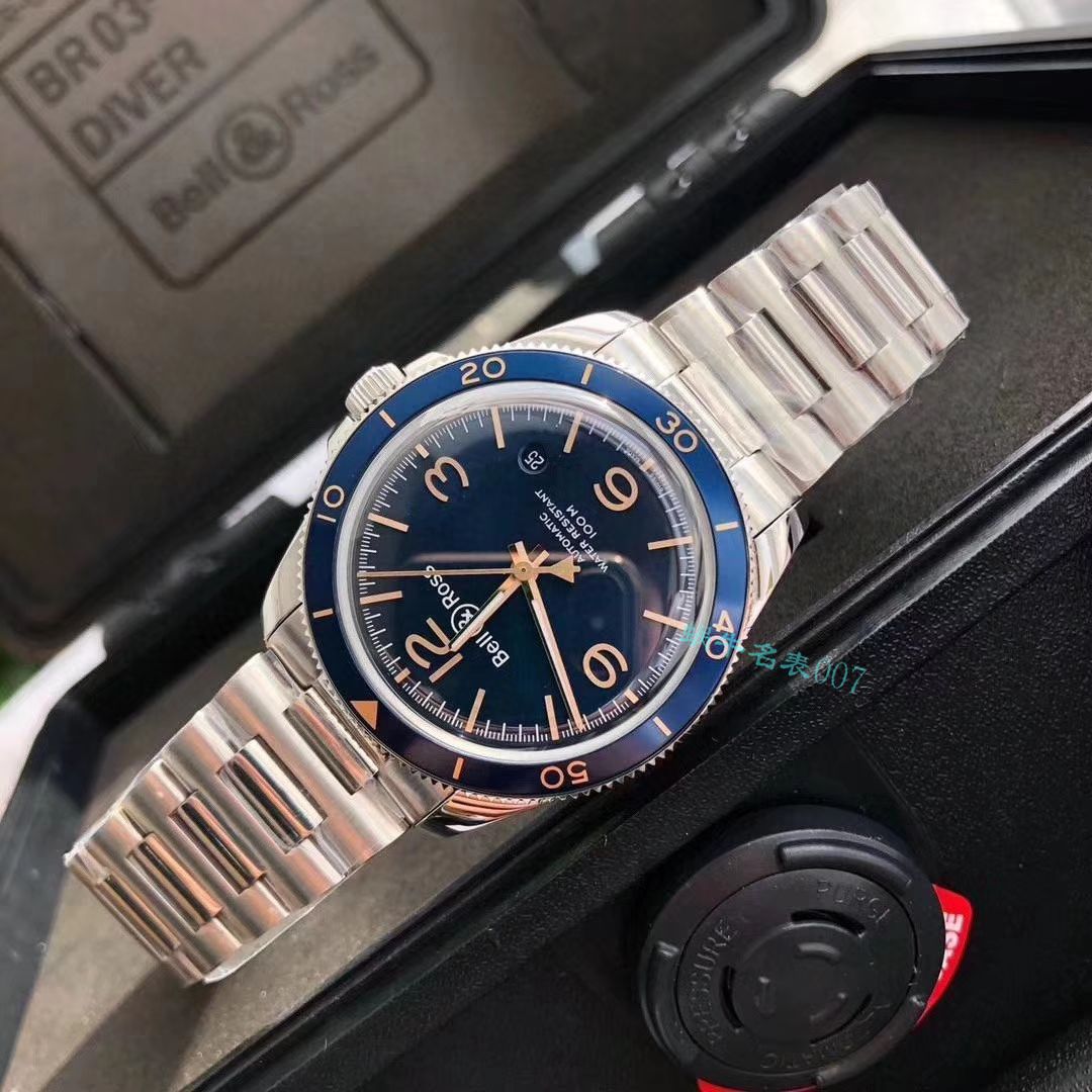 渠道原单 Bell & Ross VINTAGE 系列BRV292-BU-G-ST/SST wrist watch  / BL033