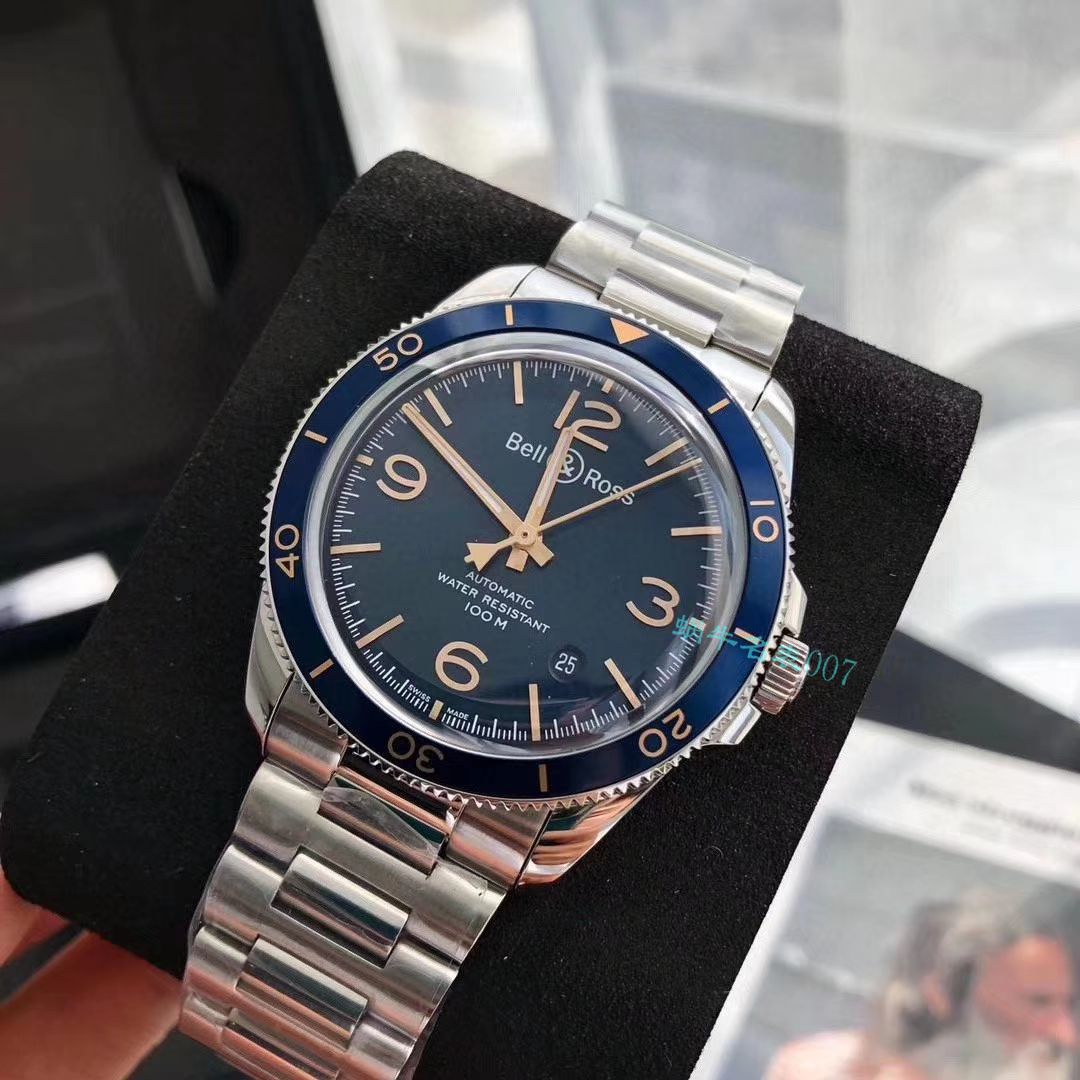 渠道原单 Bell & Ross VINTAGE 系列BRV292-BU-G-ST/SST wrist watch  / BL033