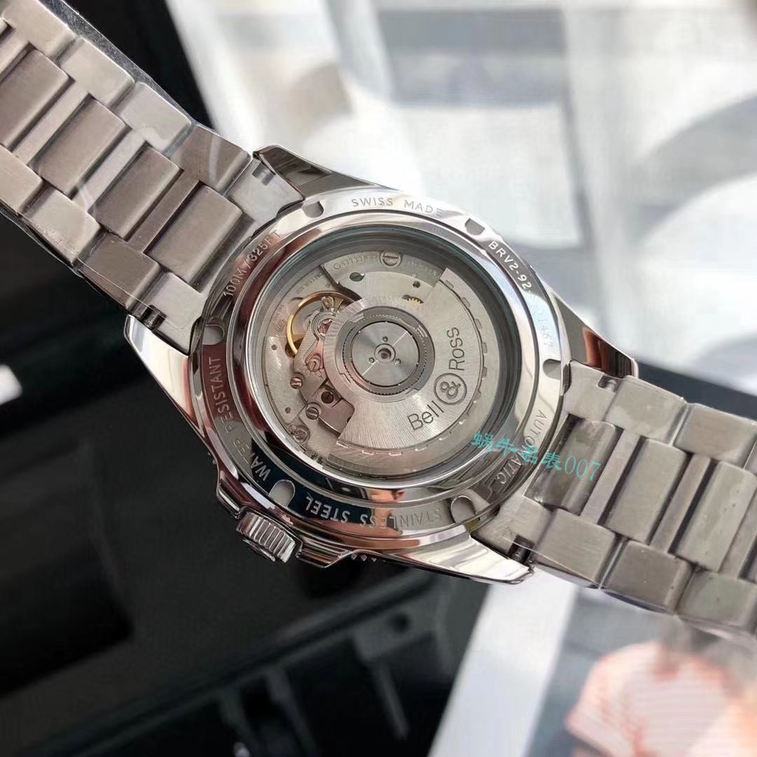 渠道原单 Bell & Ross VINTAGE 系列BRV292-BU-G-ST/SST wrist watch  / BL033
