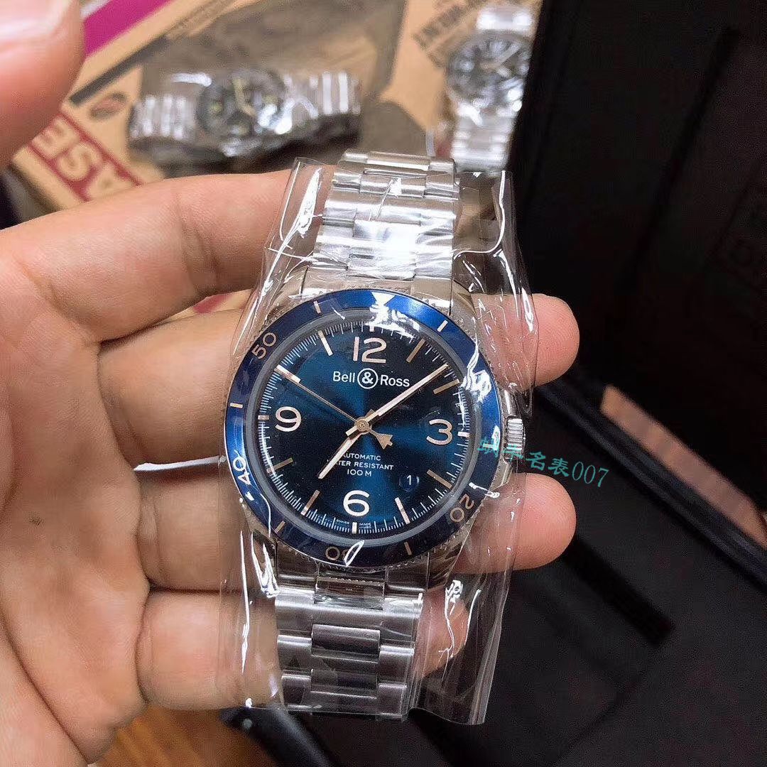渠道原单 Bell & Ross VINTAGE 系列BRV292-BU-G-ST/SST wrist watch  / BL033
