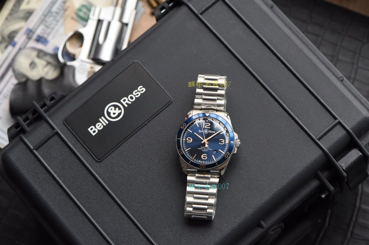 渠道原单 Bell & Ross VINTAGE 系列BRV292-BU-G-ST/SST wrist watch  / BL033