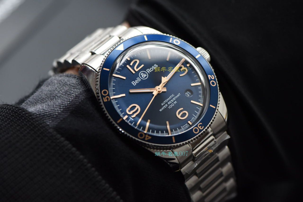 渠道原单 Bell & Ross VINTAGE 系列BRV292-BU-G-ST/SST wrist watch  / BL033